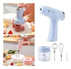 BATIDORA Y PICADORA DE MANO 3 EN 1