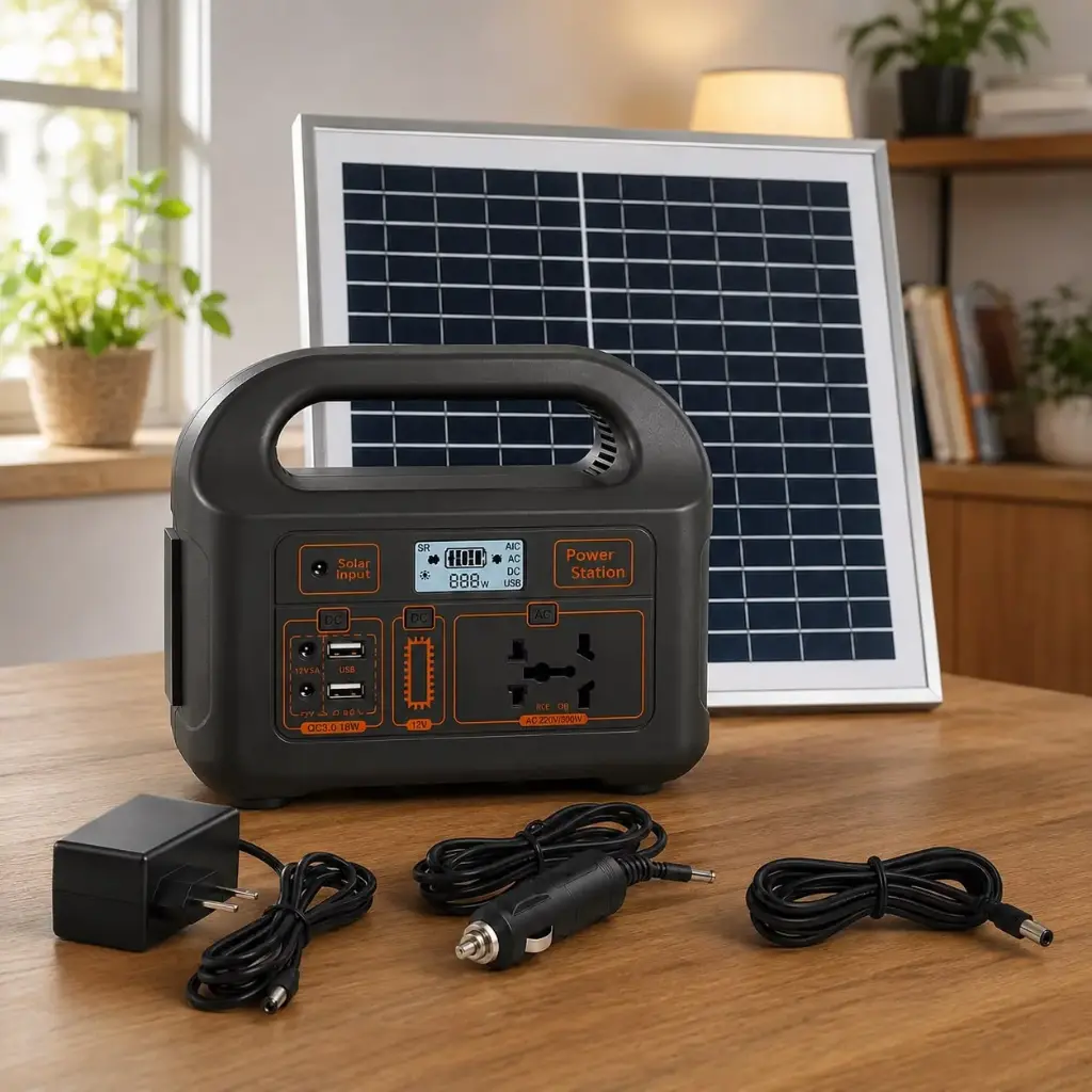 FUENTE DE PODER CON PANEL SOLAR