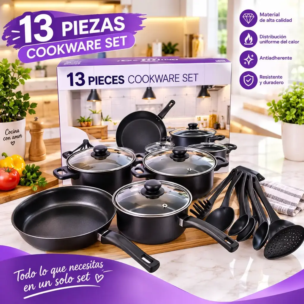 SET DE OLLAS 13 PZS