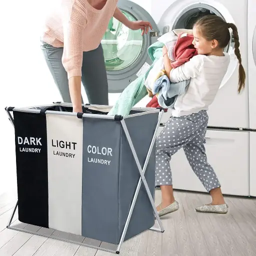 [BC32] ORGANIZADOR ROPA CESTA X3