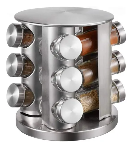 [NB2388] CONDIMENTERO 12 TARROS GIRATORIO