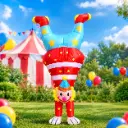 DISFRAZ INFLABLE PAYASO MANOS