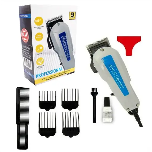 [#065] MAQUINA PELUQUERA PROFECIONAL 9 PIEZAS