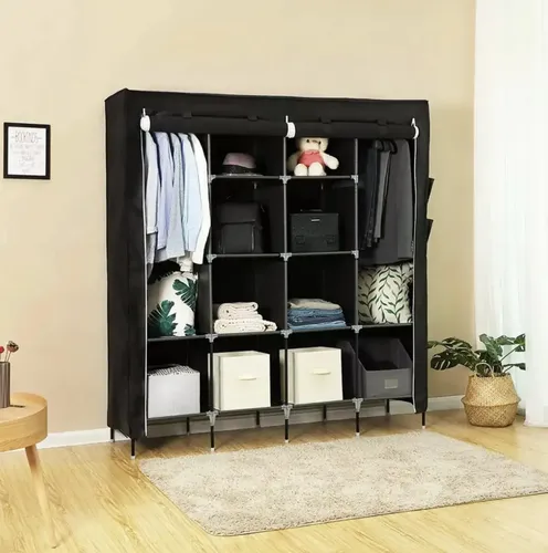 [28170] CLOSET CON TELA 4 MODULOS